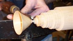 The goblet is finished and the stem is taking shape